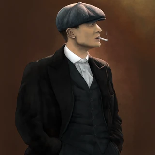 Ilustração digital de Thomas Shelby.